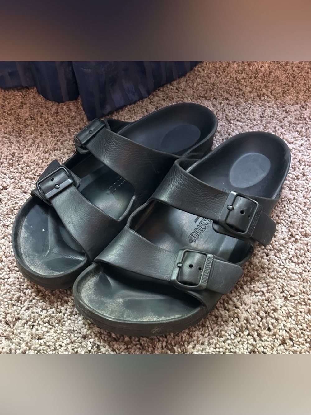 Birkenstock Arizona EVA Sandals Black Waterproof Beach Slides - EU Size 41